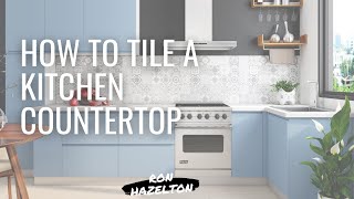 How to Tile a Kitchen Countertop [upl. by Leelahk748]