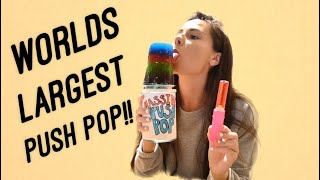 Making THE Biggest Push Pop EVER  DIY [upl. by Ameg]