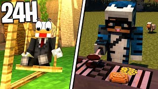 VIVO CON BELLAFACCIA PER 24 ORE NEL SUO MONDO  MINECRAFT ITA [upl. by Nomyar]