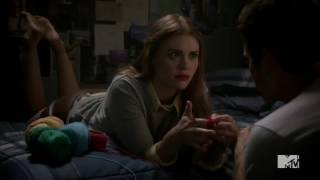 Stiles and Lydia Red String Scene Teen Wolf  3x15 [upl. by Adnah]