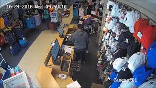 Armed robbery caught on camera [upl. by Ecnerual]