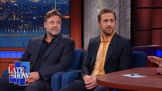 Ryan Gosling and Russell Crowe Have Gotten Very Close [upl. by Akcinat]