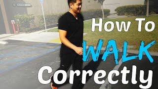 Physical Therapist Shows How To Walk Correctly [upl. by Ciaphus]