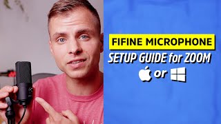 Fifine Microphone Setup Guide for ZOOM on PC or MAC  K669B Tutorial and Review [upl. by Relda]