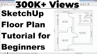 SketchUp Floor Plan Tutorial for Beginners [upl. by Higgs]