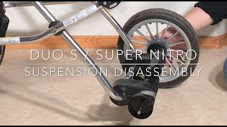 How to Disassemble  Fix Broken  Loose Rear Suspension on Emmaljunga Duo S  Nitro  Viking Models [upl. by Gothar]