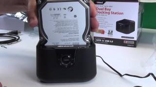 inland Dual Bay SATA HDD Docking Station [upl. by Phip125]