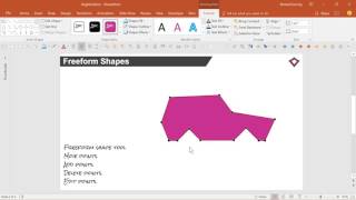 Freeform Shapes Advanced PowerPoint Tutorial [upl. by Oeht]