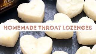 How to Make Homemade Throat Lozenges  Cough Drops  Lemon Ginger Thyme for Sore Throat amp Chest [upl. by Leinnad938]