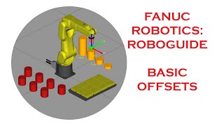 BASIC OFFSETS IN FANUCS ROBOGUIDE SOFTWARE [upl. by Aneem]