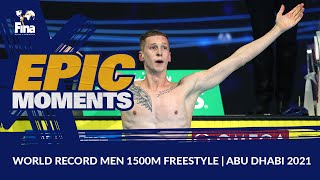 WORLD RECORD MEN 1500m FREESTYLE FULL EVENT [upl. by Zetnom]