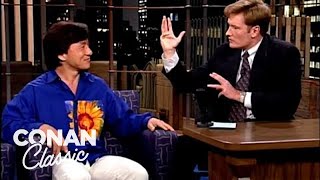 Conan Attacks Jackie Chan  Late Night with Conan O’Brien [upl. by Ennahgiel]