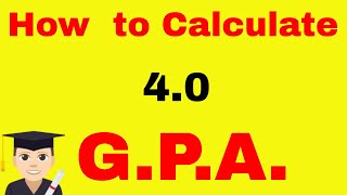 How to Calculate GPA  40 Grade Point Average Formula [upl. by Ilrahs]