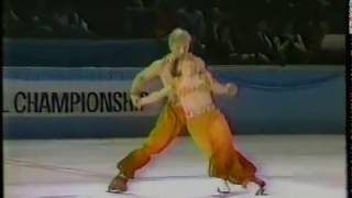 Torvill amp Dean GBR  1984 World Professional Championship Ice Dancing Tech Dance quotSong of Indiaquot [upl. by Nannaihr841]