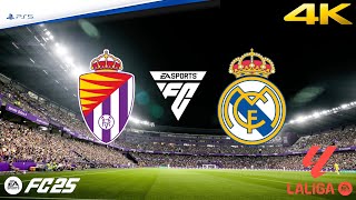 Valladolid vs Real Madrid  La Liga  EA FC 25  PS5™ 4K HD [upl. by Adolfo]