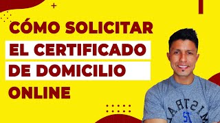 Solicita el Certificado de Domicilio ONLINE  Declaración Jurada de Domicilio 2022 [upl. by Joline]