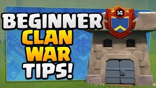 BEGINNER CLAN WAR TIPS in Clash of Clans 2018 [upl. by Coryden872]