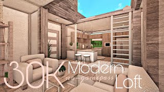 BLOXBURG 30K MODERN LOFT  NOGAMEPASS [upl. by Nonnel]