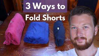 How to Fold Shorts Quick and SpaceSaving Methods [upl. by Auoz635]