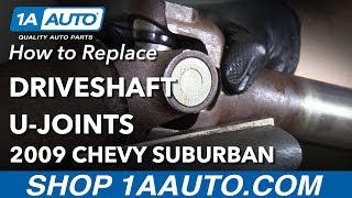 How to Replace Driveshaft U Joints 0714 Chevy Suburban [upl. by Cuttie13]