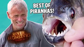 The Best of PIRANHAS Part 1  COMPILATION  River Monsters [upl. by Enaile528]