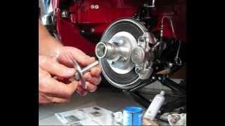 MGB change front hub and bearing part I [upl. by Lednahs409]