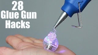 28 Awesome Hot Glue Gun Life Hacks [upl. by Noyr]