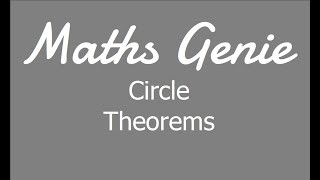 Circle Theorems [upl. by Amandie]