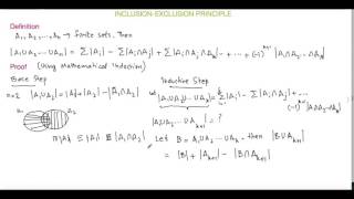 Inclusion Exclusion Principle Proof and Example [upl. by Assed]