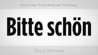 How to Say quotYoure Welcomequot in German  German Lessons [upl. by Shelagh571]