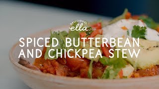 Spiced Chickpea and Butterbean Stew  Deliciously Ella  Vegan [upl. by Alleram82]