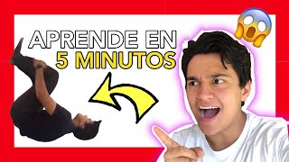 Como hacer un MORTAL ATRÁS en 5 MINUTOS muy FÁCIL [upl. by Hough]