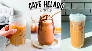 HAZ EL MEJOR CAFE HELADO 8 RECETAS FACILES Tutoriales Belen [upl. by Almond]