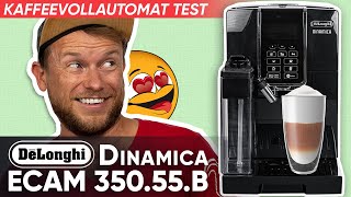 DeLonghi Dinamica ECAM 35055B Exzellente Kaffeegetränke im Test [upl. by Gannes]