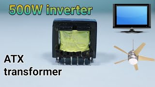 How to make easy 500w inverter  12V DC to 220V AC inverter  Homemade inverter [upl. by Atiuqcir]