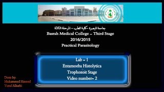 2 Pratical Parasitology  Entamoeba Histolytica  Trophozoite Stage [upl. by Allemahs242]