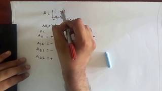 How to find Adjoint of 2 X 2 Matrix [upl. by Irrabaj]