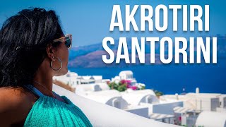 Akrotiri Santorini Greece Walking Tour  The Quiet Side of Santorini [upl. by Towny]