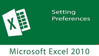 Excel  Setting Preferences in Excel  Customization [upl. by Enohpesrep]