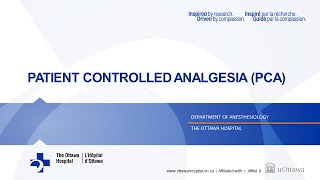 7 Patient Controlled Analgesia [upl. by Theran]