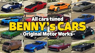 GTA 5 Online  ALL BENNYs VEHICLES ON ONE PLACE UPGRADE PRICE LIVERIES CUSTOMIZE DLC amp MORE [upl. by Cini]