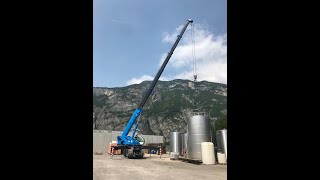 La autogru 150 ton Cristelli srl  Trento [upl. by Ashlen682]