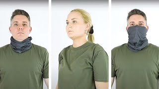 12 Different Ways to Wear a Neck Gaiter [upl. by Adnyleb]