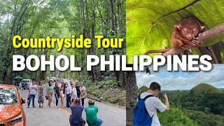 🇵🇭 BOHOL PHILIPPINES TOURIST SPOTS  Chocolate Hills Tarsier amp More BOHOL COUNTRYSIDE TOUR [upl. by Ybrek517]