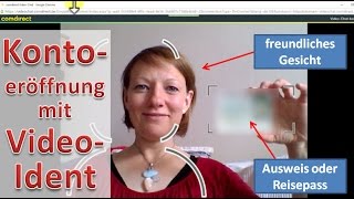 Kontoeröffnung mit VideoIdent ► Comdirect [upl. by Rhodia813]