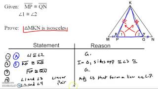 Working with Isosceles Triangle Theorems [upl. by Ellersick142]