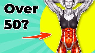 ➜ Over 50 ➜ 30min FLABBY STOMACH Standing Workout [upl. by Moss]