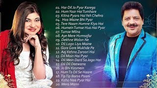 BEST Songs Udit Narayan amp Alka Yagnik  Evergreen romantic songs  Awesome Duets  SUPERHIT JUKEBOX [upl. by Annirok]