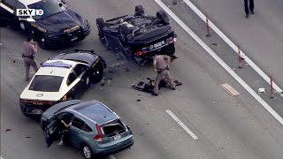 Car crashes during chase on I95 [upl. by Llenor]