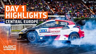 Day 1 Highlights  WRC Central European Rally 2023 [upl. by Iva288]